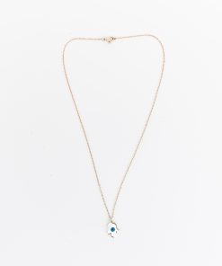 Collar Mano de Fátima Aperlado, Oro Laminado