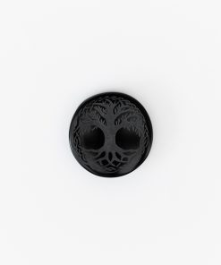 Medallón de obsidiana grabado - Árbol de la vida
