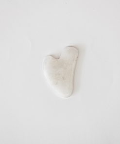 Gua Sha de Cuarzo Blanco - Masajeador de cuarzo blanco en laja