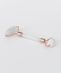Face Roller Cuarzo Blanco - Rodillo masajeador de cuarzo blanco para rostro