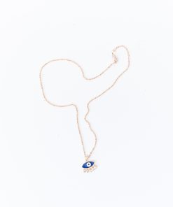 Alternative view of Collar Ojo Turco Oro Laminado Azul Protección